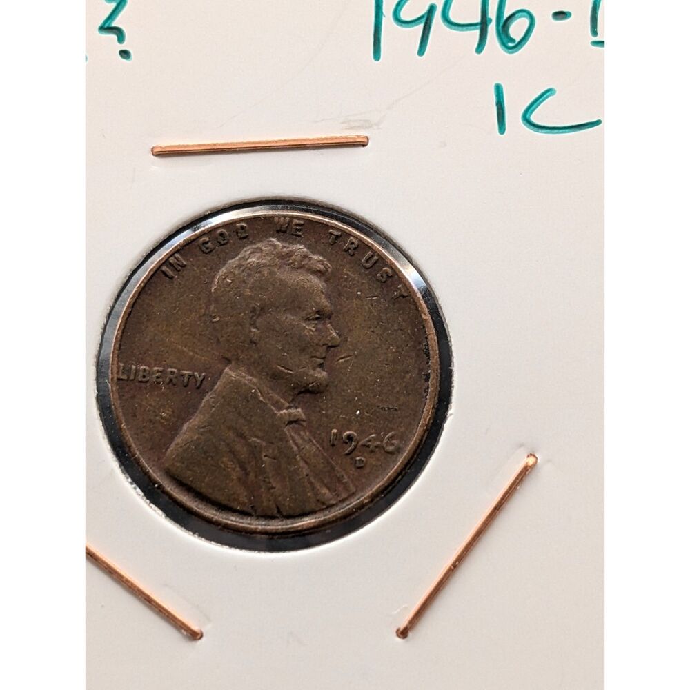 1946‑D Lincoln Wheat Cent – Circulated – Denver Mint Issue